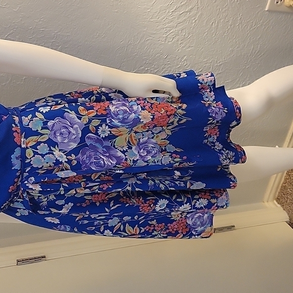 Y2K YUMI KIM Coquette Romantic Floral Wrap Tank Surplice Fairycore Dress - Picture 5 of 10